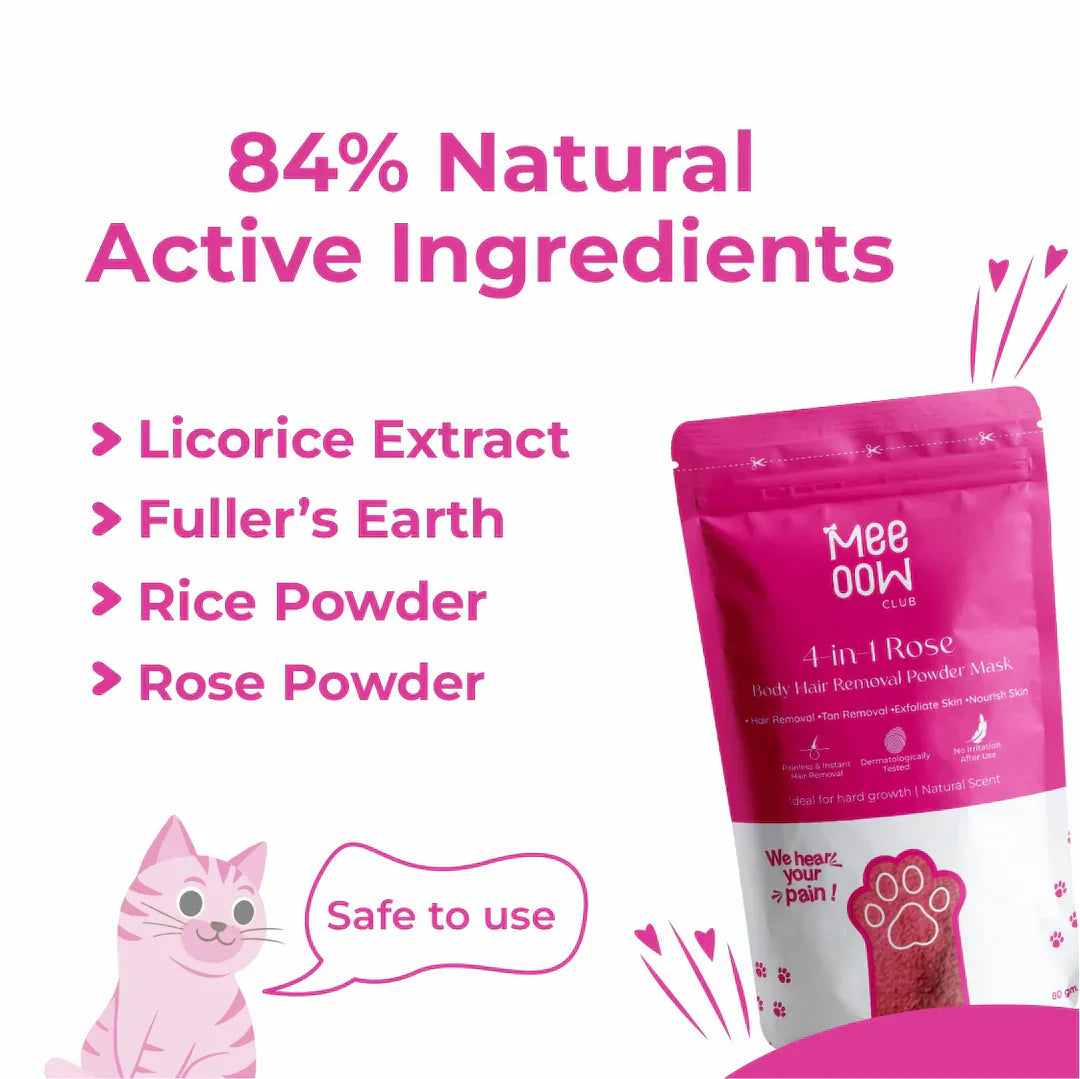 MEOW BODY HAIR REMOVAL WAX POWDER